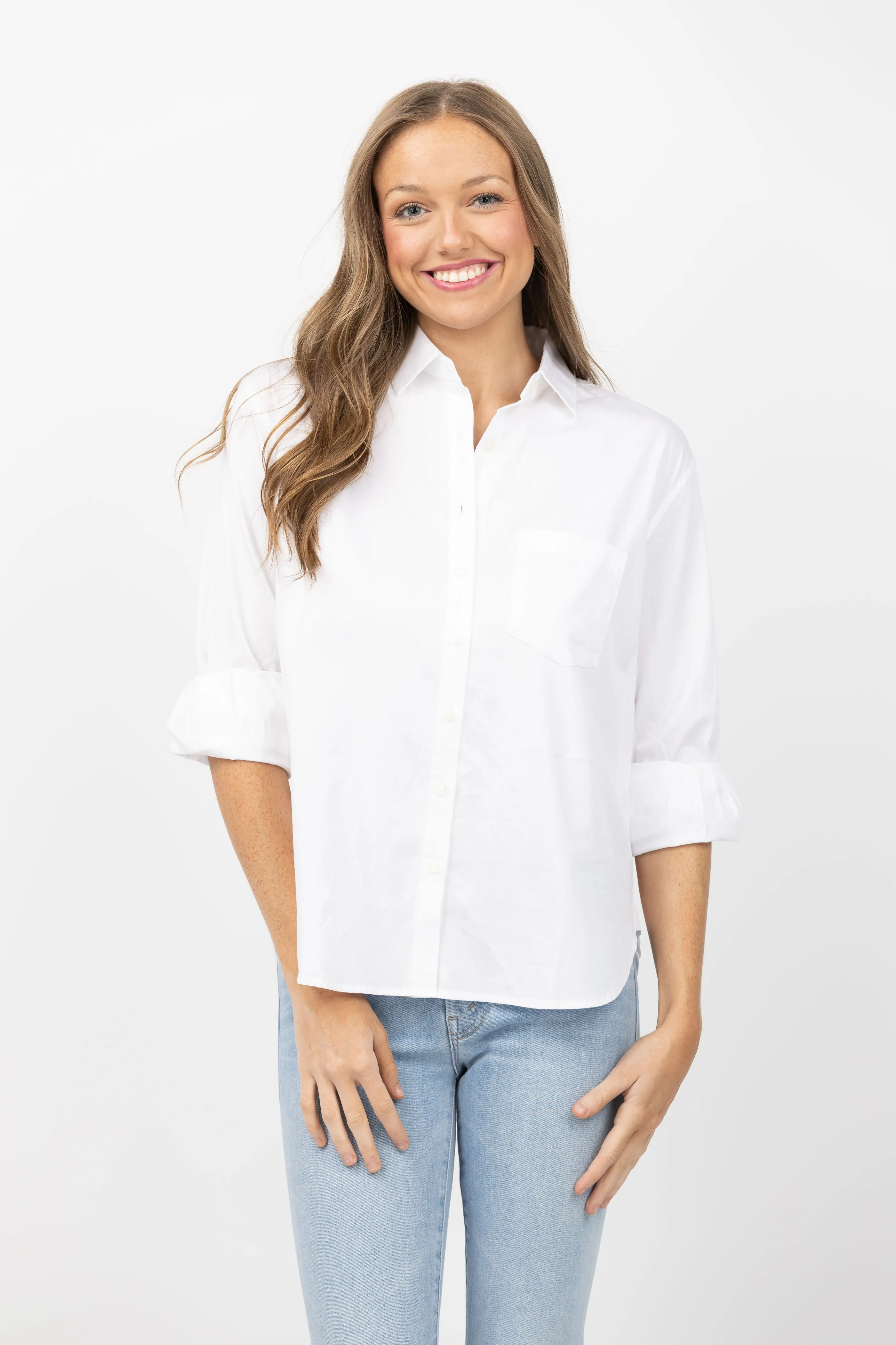 Trovata Blake Oversized Shirt in White