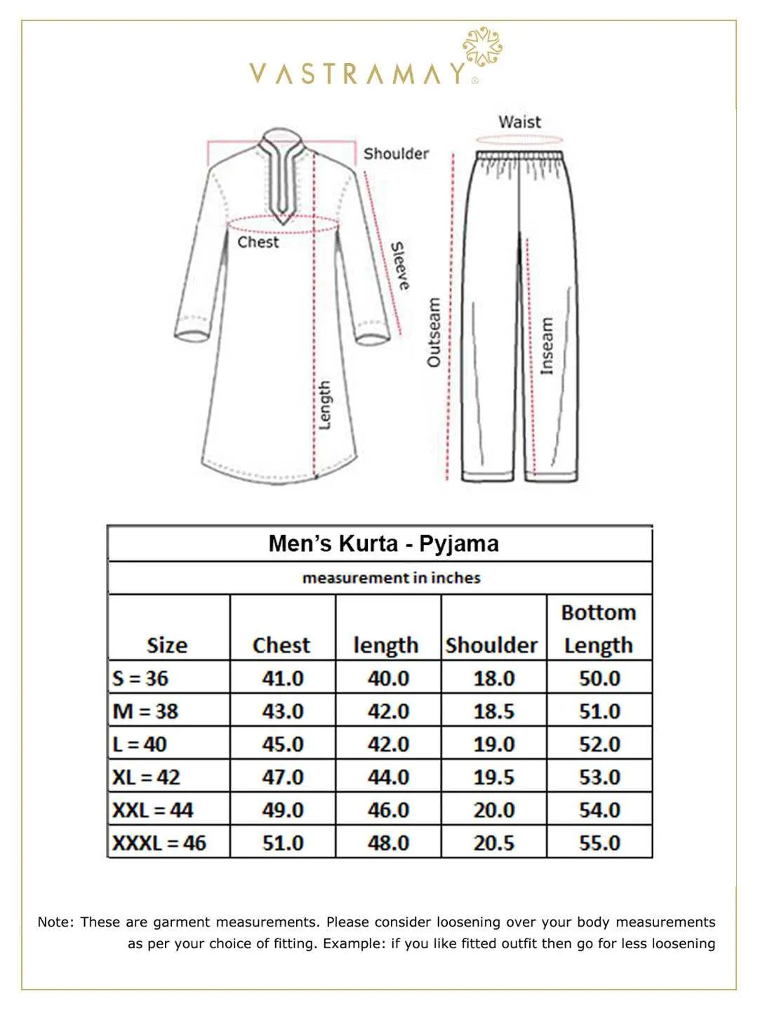 VASTRAMAY Men's Cream Cotton Blend Kurta Set