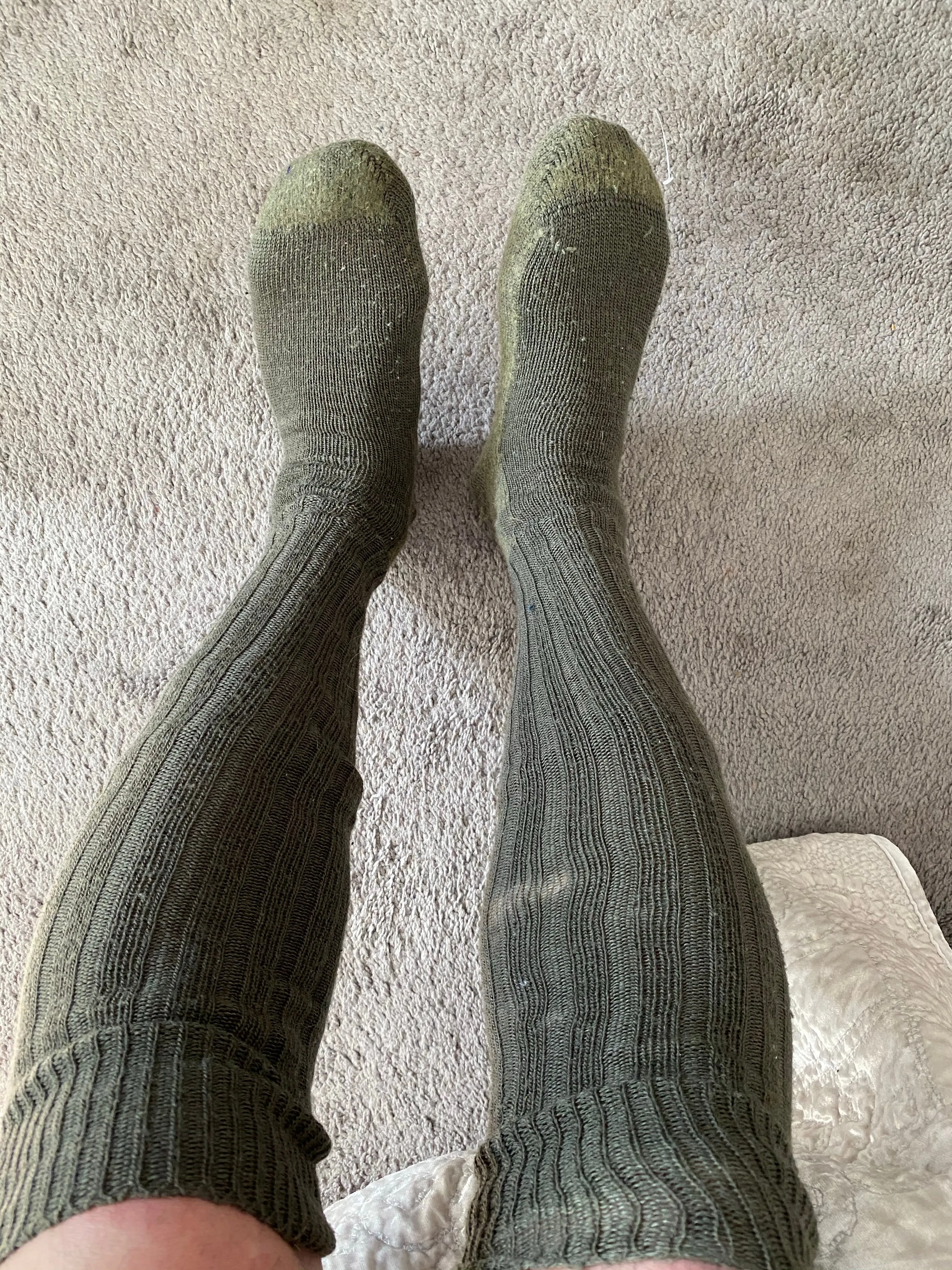 Vintage German Military Bundeswehr Long Wool Socks