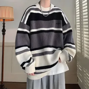 Vintage Striped Knitted Sweater