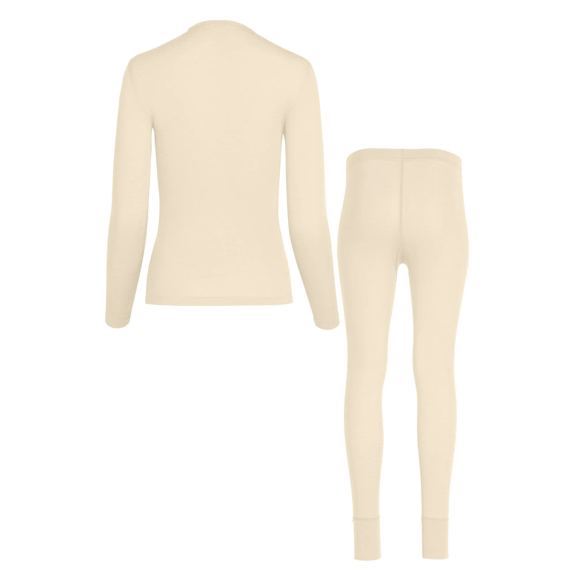 Women's 160 Long Sleeve & Bottoms 2-Piece Natural