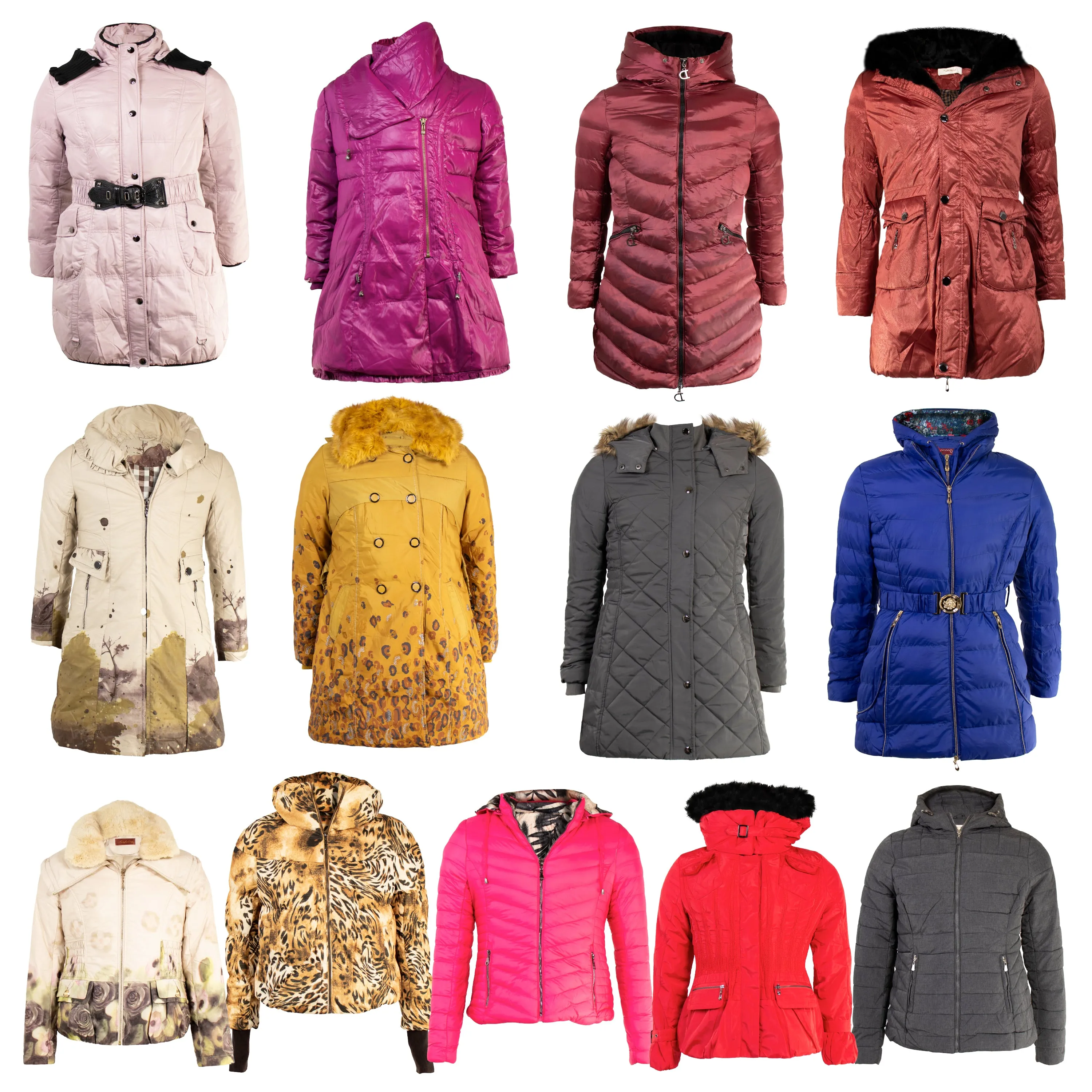 Women's Coats in Assorted Styles & Sizes - Bulk Case of 15 Jackets